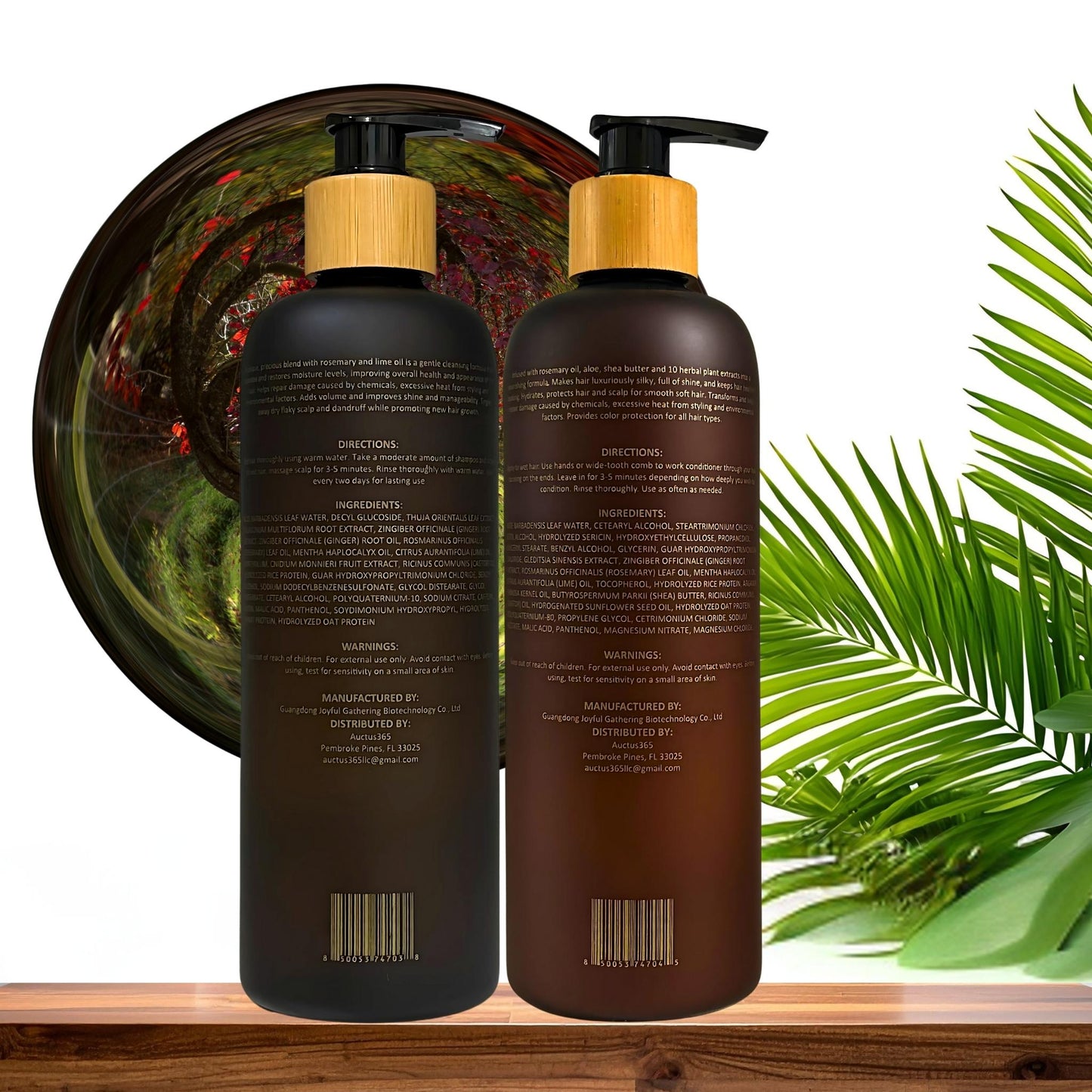 Auctus365 Peppermint Shampoo and Conditioner Set