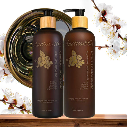 Auctus365 Cherry Blossom Shampoo and Conditioner Set