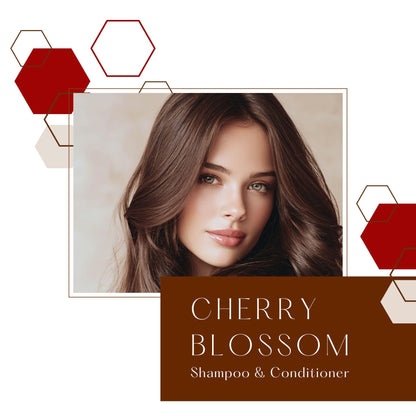 Auctus365 Cherry Blossom Shampoo and Conditioner Set