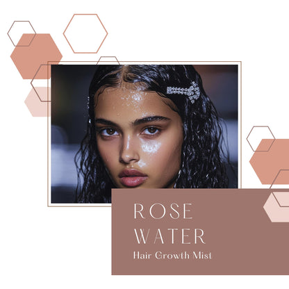 Auctus365 Rose Water Hydrosol Hair Growth Mist