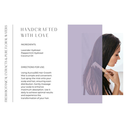 Auctus365 Lavender Hydrosol Hair Growth Mist